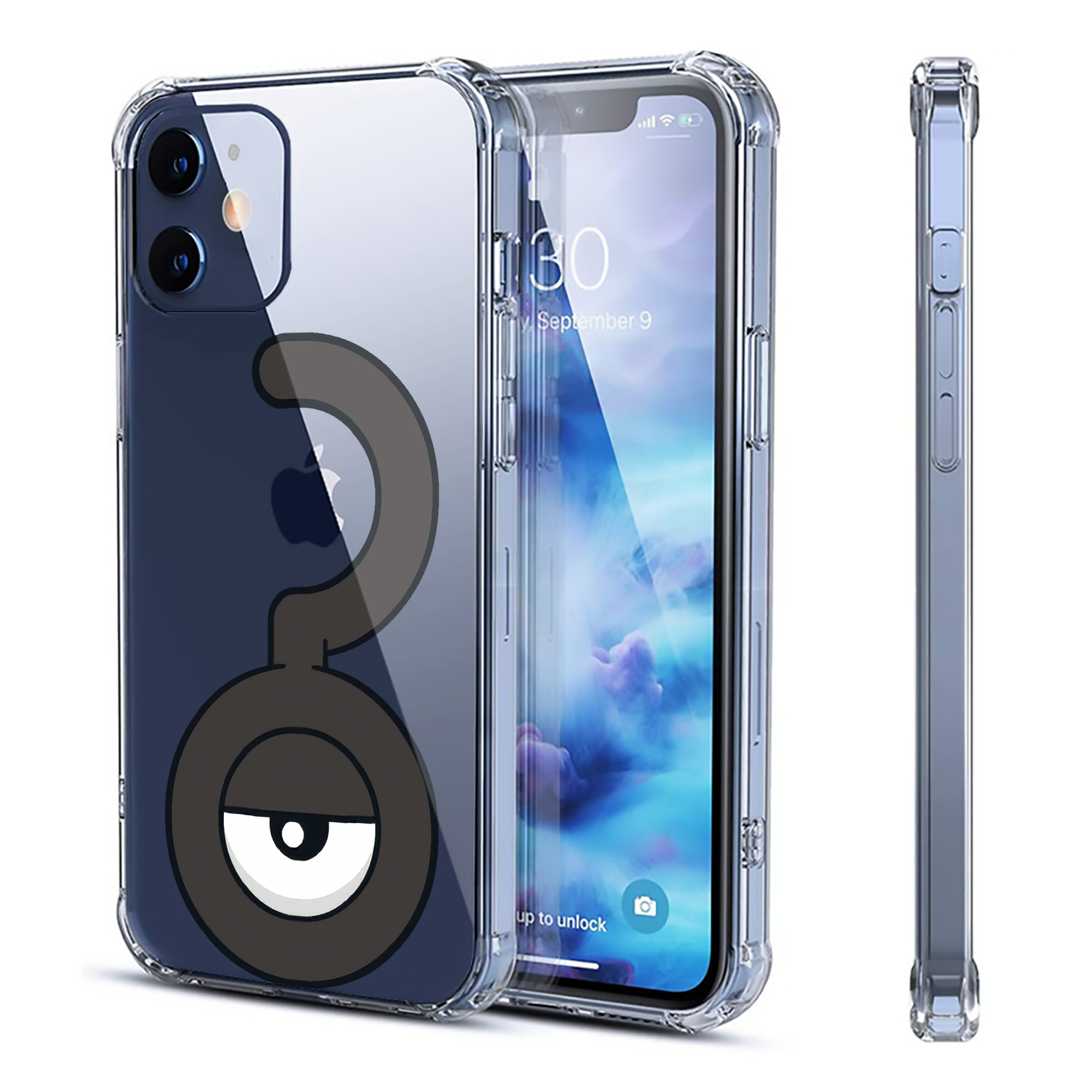 （画像用） ポケットモンスター Pokémon 【iPhone 12シリーズ対応】透明スマホケース（クリアソフトケース）